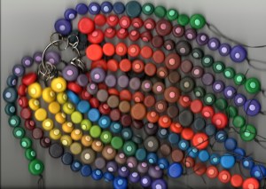 polymer clay chromatic beads