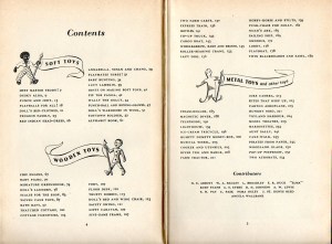 table of contents