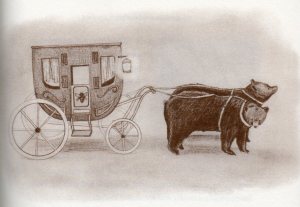 bear-drawn carriage