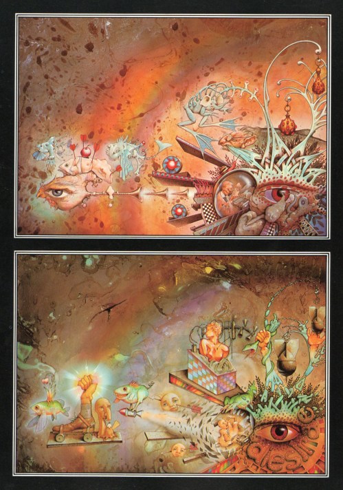 Cover art for Dangerous Visions volumes one and two