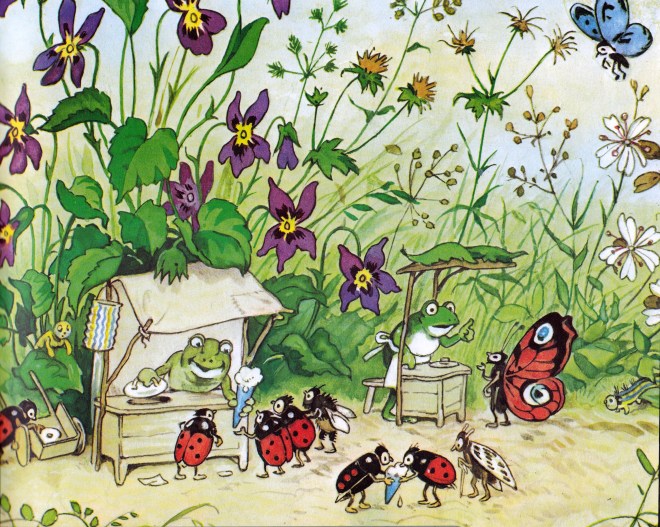 frog ice cream stand