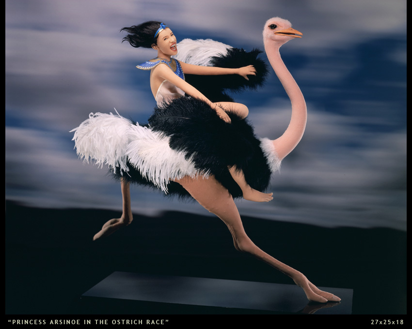 princess arsinoe in the ostrich race