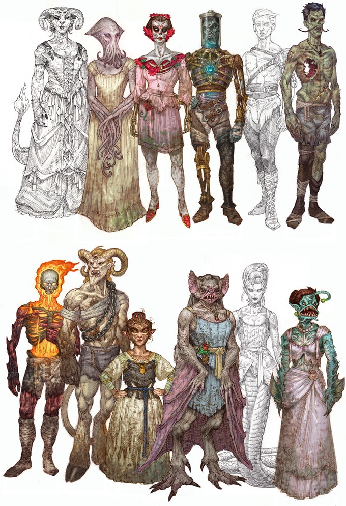 monster book of paperdolls cast
