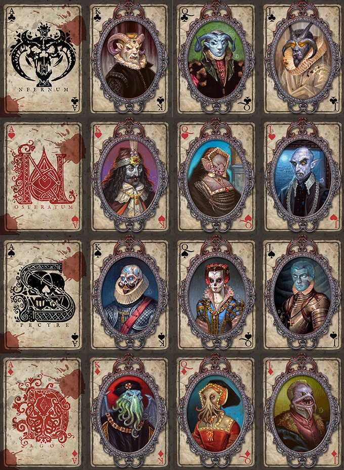 monster playing cards